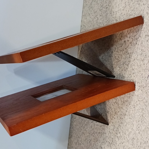 Wood Frames 3X3 Vintage Fetco Latte Veneer Good Condition Dark Oak look - Picture 8 of 8